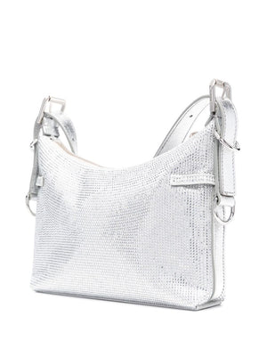 GIVENCHY Shimmering Silver Shoulder Bag for the Modern Woman