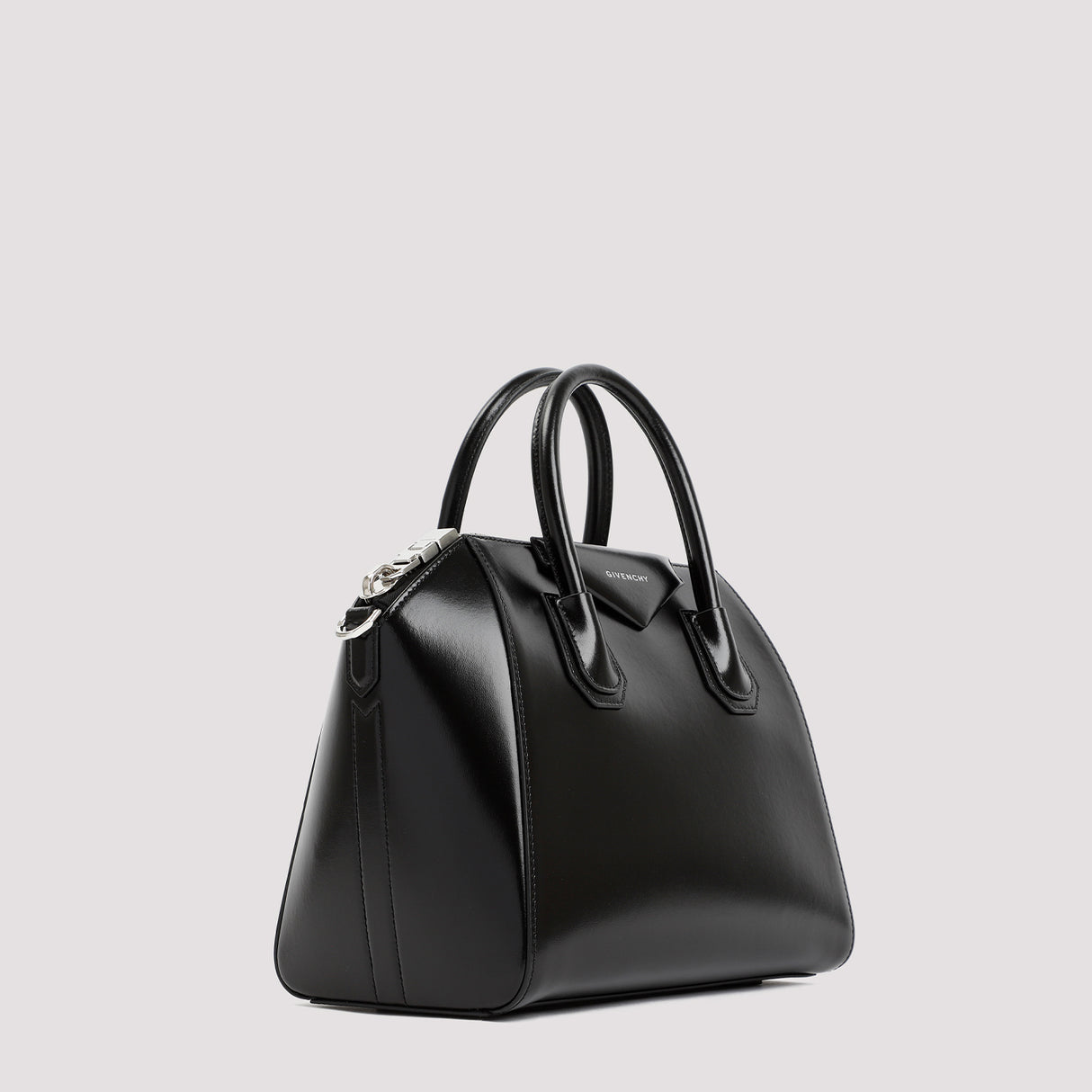 GIVENCHY Black Brushed Calf Leather Antigona Small Handbag, 28cm x 24cm x 16cm