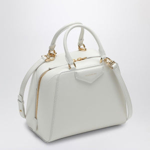 GIVENCHY Mini Cube Leather Handbag with Gold-Tone Accents - 21.9cm