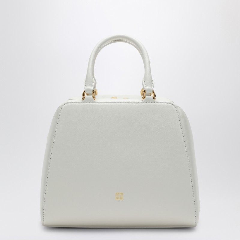 GIVENCHY Mini Cube Leather Handbag with Gold-Tone Accents - 21.9cm