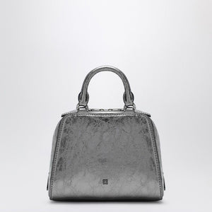 GIVENCHY Elegant Silver Grey Cube Mini Handbag