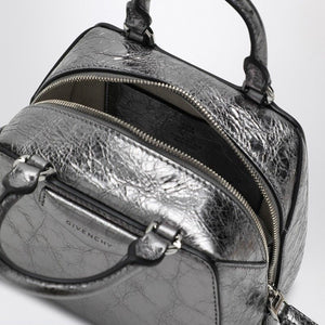 GIVENCHY Elegant Silver Grey Cube Mini Handbag