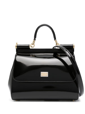 DOLCE & GABBANA Stylish Black Shoulder Bag for Women in 24SS Season