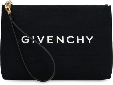 GIVENCHY Coated Canvas Clutch Bag - 26x19x6 CM