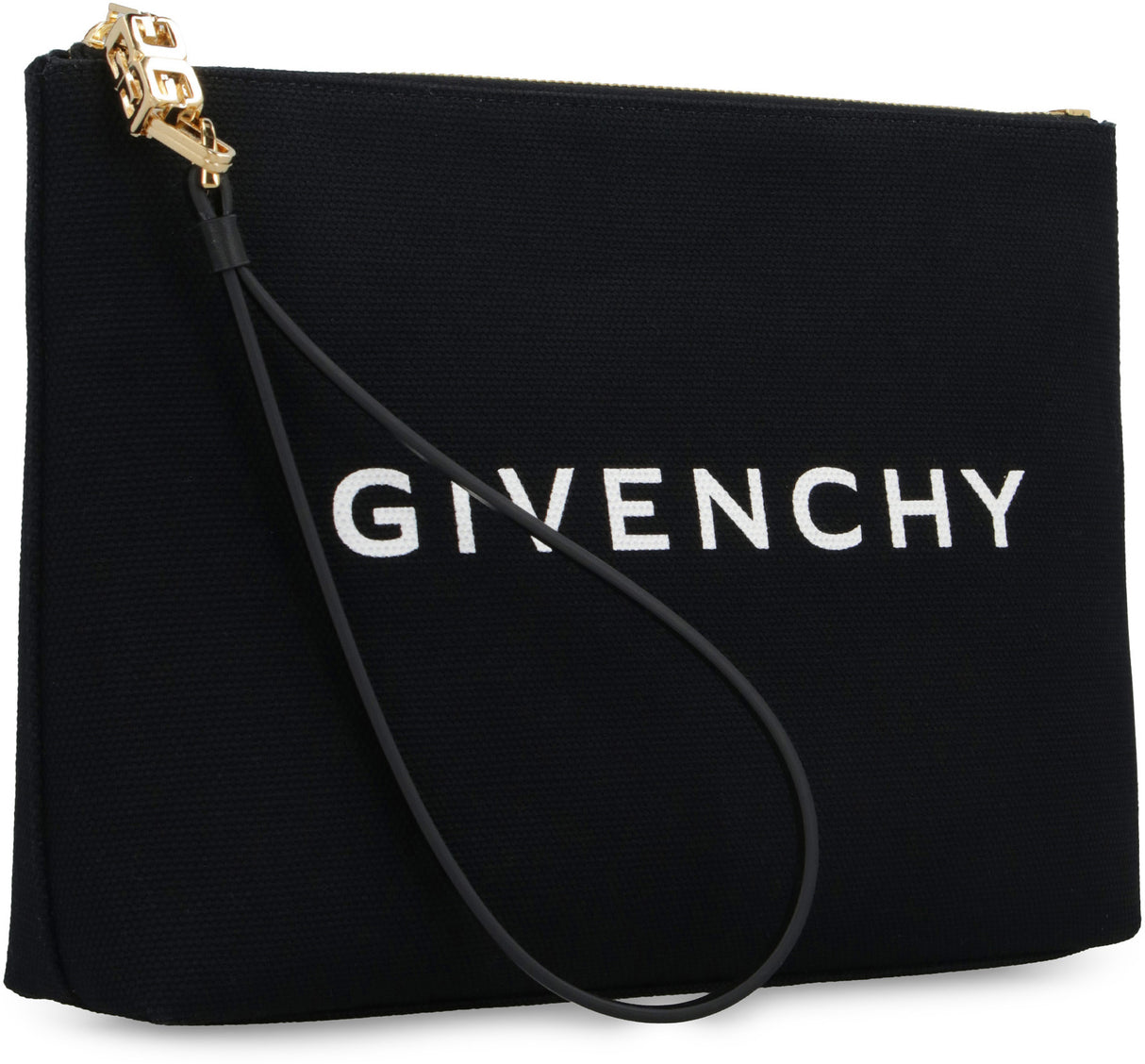 GIVENCHY Elegant Monochrome Mini Clutch with Wrist Strap