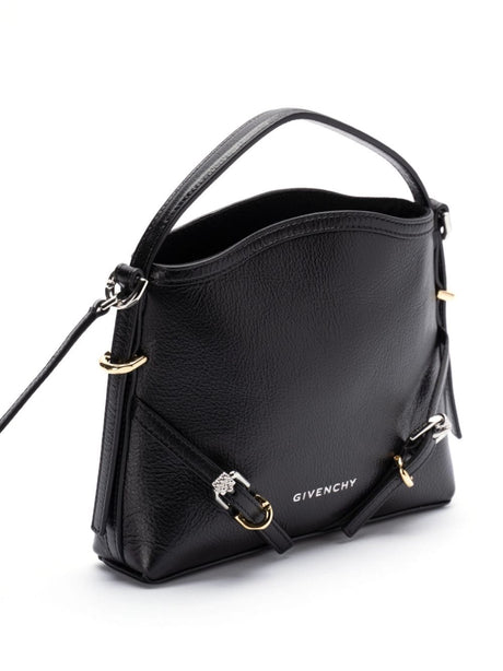 GIVENCHY Voyou Mini Pebbled Leather Handbag