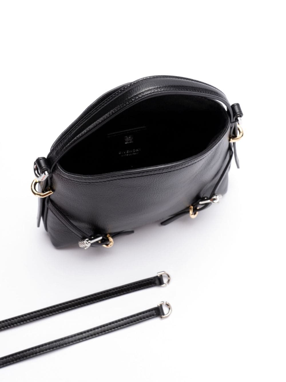 GIVENCHY Voyou Mini Pebbled Leather Handbag