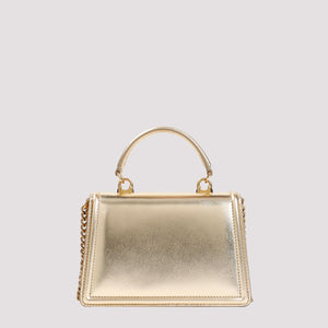 DOLCE & GABBANA Dazzle in Our Metallic Leather Top-Handle Handbag for Women