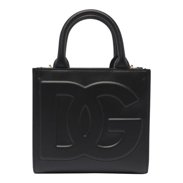 DOLCE & GABBANA Embossed Raffia Mini Tote - FW23