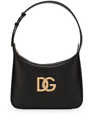 DOLCE & GABBANA Mini Black Leather Shoulder Handbag