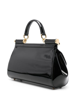 DOLCE & GABBANA Sicilian Elegance Patent Leather Mini Handbag