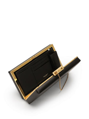 DOLCE & GABBANA Elegant Mini Handbag with Distinctive Gold-Tone Accents