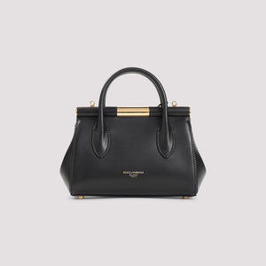 DOLCE & GABBANA Mini Leather Handbag - 100% Calf Leather (W:20CM, H:13CM, D:7CM)