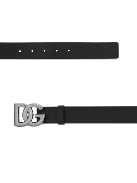 DOLCE & GABBANA Classic Leather Belt for Men