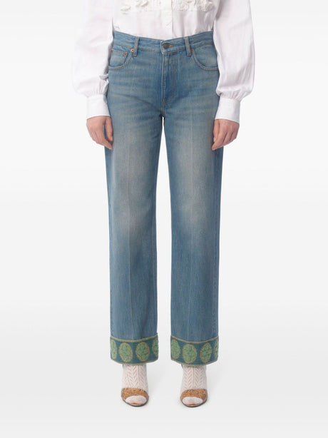 VALENTINO Straight-Leg Denim Jeans for Women