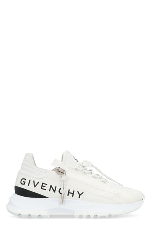 GIVENCHY Signature Leather Zip Sneakers for Women