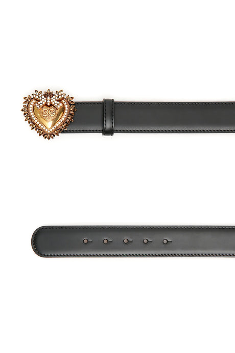 DOLCE & GABBANA Stunning Devotion Leather Belt for Women