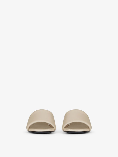 GIVENCHY Chic Cube Flat Sandals 45mm in Natural Beige