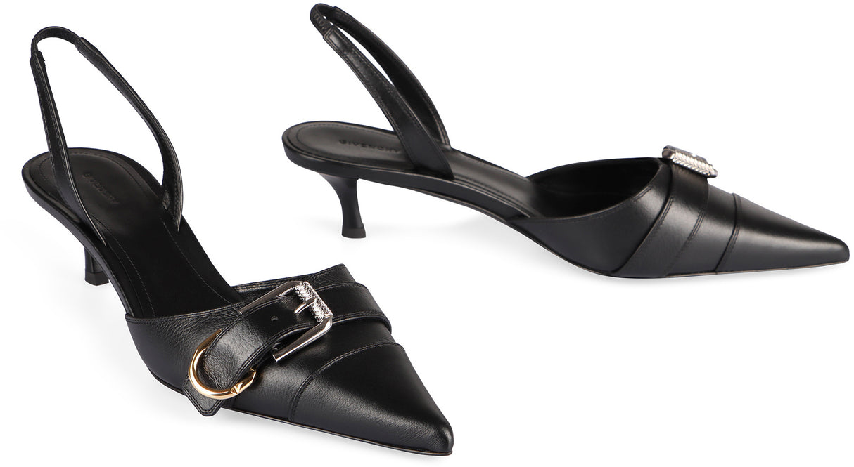 GIVENCHY Sleek Black Leather Pumps