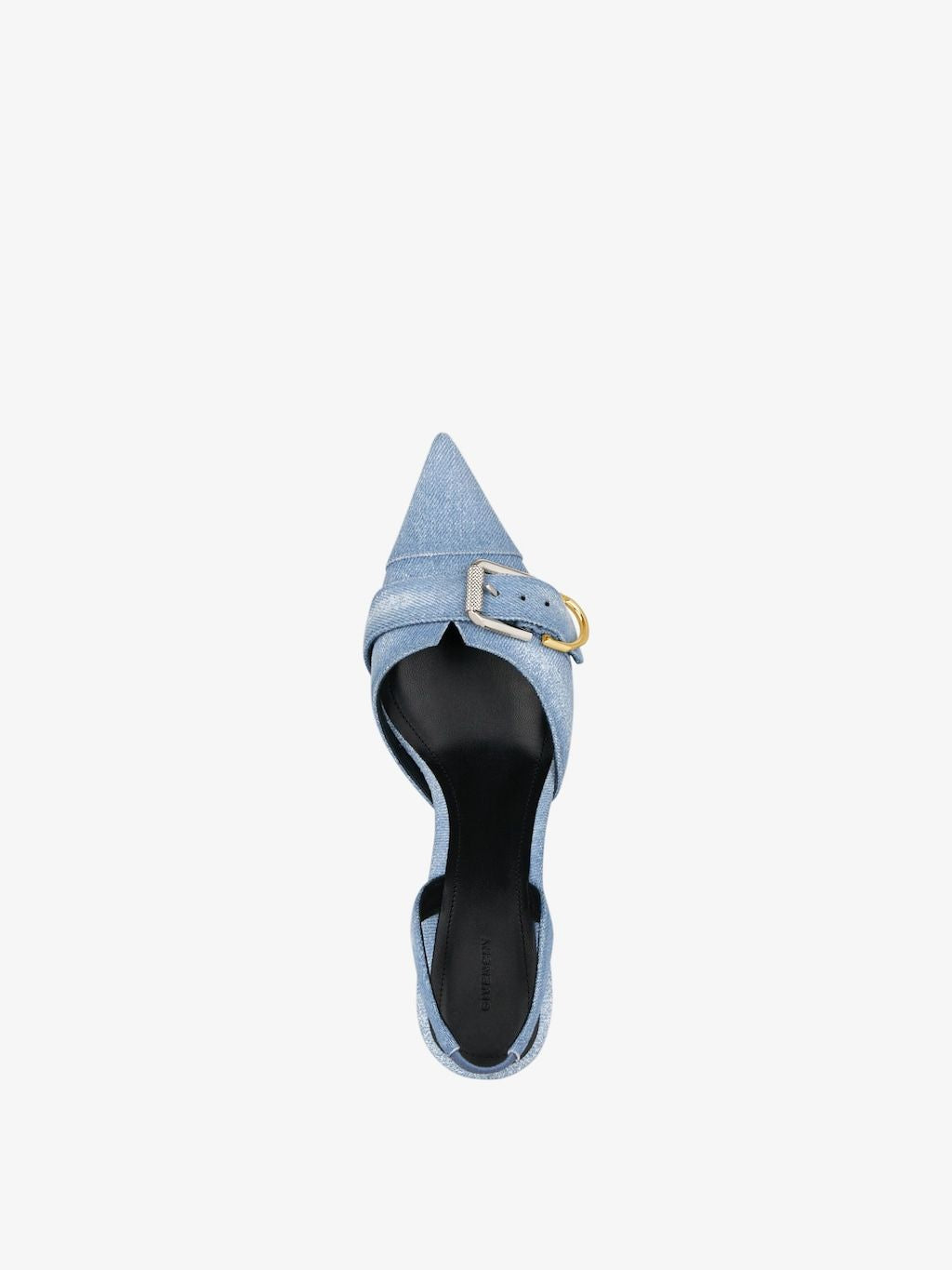 GIVENCHY Navy Cotton Slingback Heels for Women - SS24 Collection