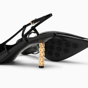 GIVENCHY Sleek and Sophisticated Patent Leather Slingback Pumps