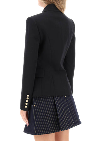 BALMAIN Elegant Emerald Suit Jacket for Women - 24SS Collection