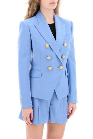 BALMAIN Elegant Emerald Suit Jacket for Women - 24SS Collection