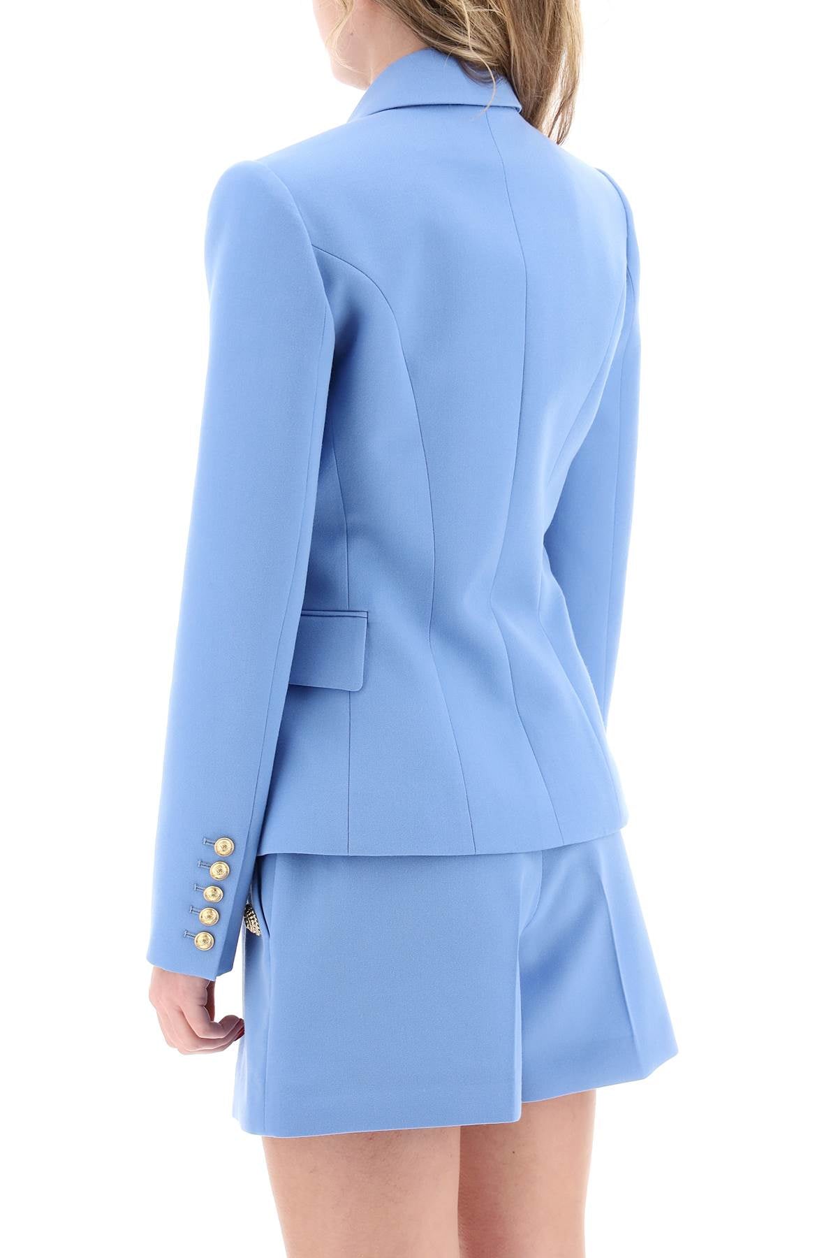 BALMAIN Elegant Emerald Suit Jacket for Women - 24SS Collection