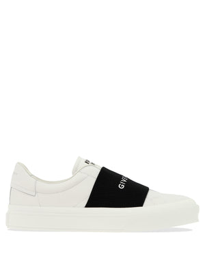 GIVENCHY Men's Lace-Up White Sneakers for SS24