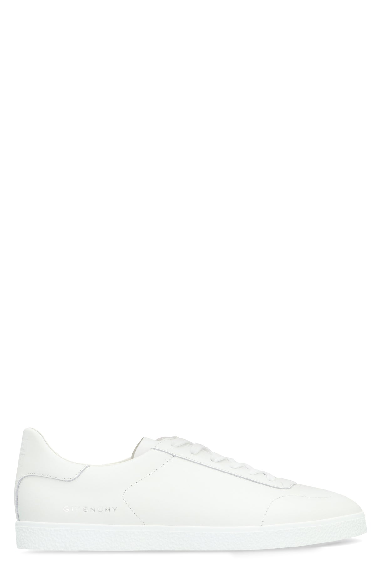 GIVENCHY Men's White Leather Low-Top Sneaker for SS24