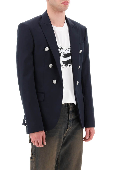 BALMAIN DOUBLE-BREASTED WOOL JACKET