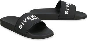 GIVENCHY Men's Classic Black Slippers with Logo Band