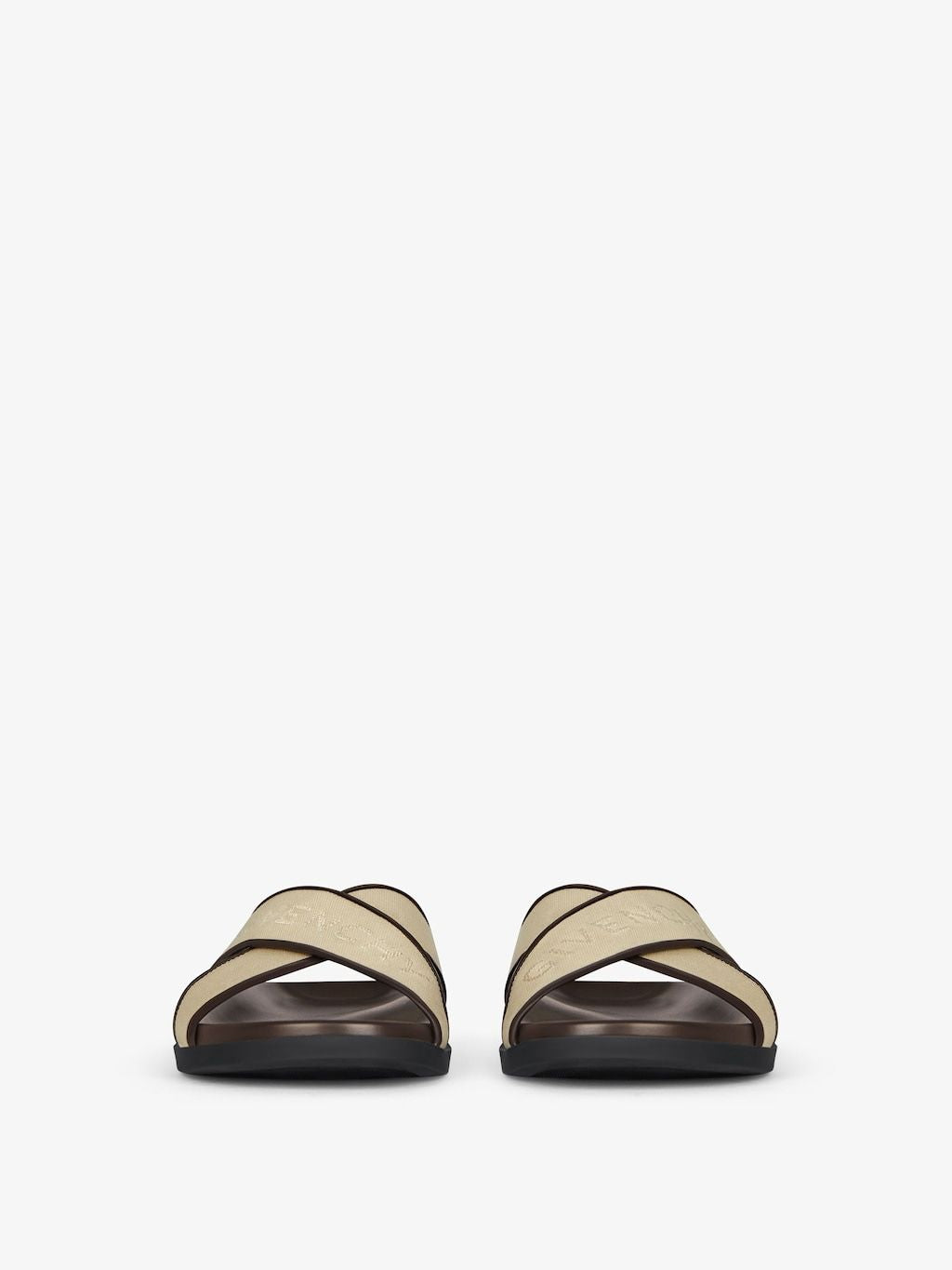 GIVENCHY Men's Tan Plage Sandals for FW24