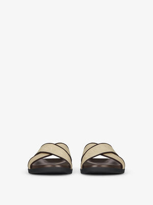 GIVENCHY Men's Tan Plage Sandals for FW24