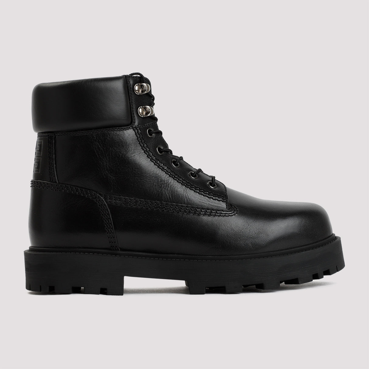 GIVENCHY FW23 Leather Lace-Up Ankle Boots for Men