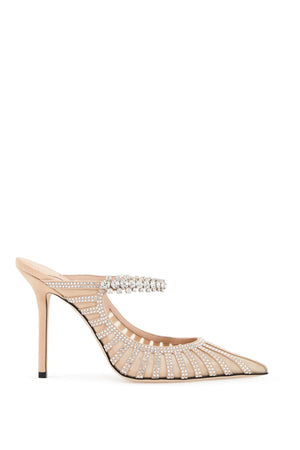 JIMMY CHOO Elegant Flat Sandals with Crystal Embellishments