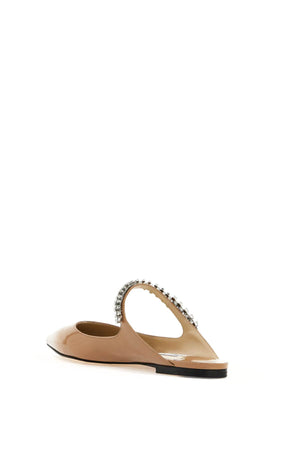 JIMMY CHOO Elegant Flat Sandals with Crystal-Embellished Strap