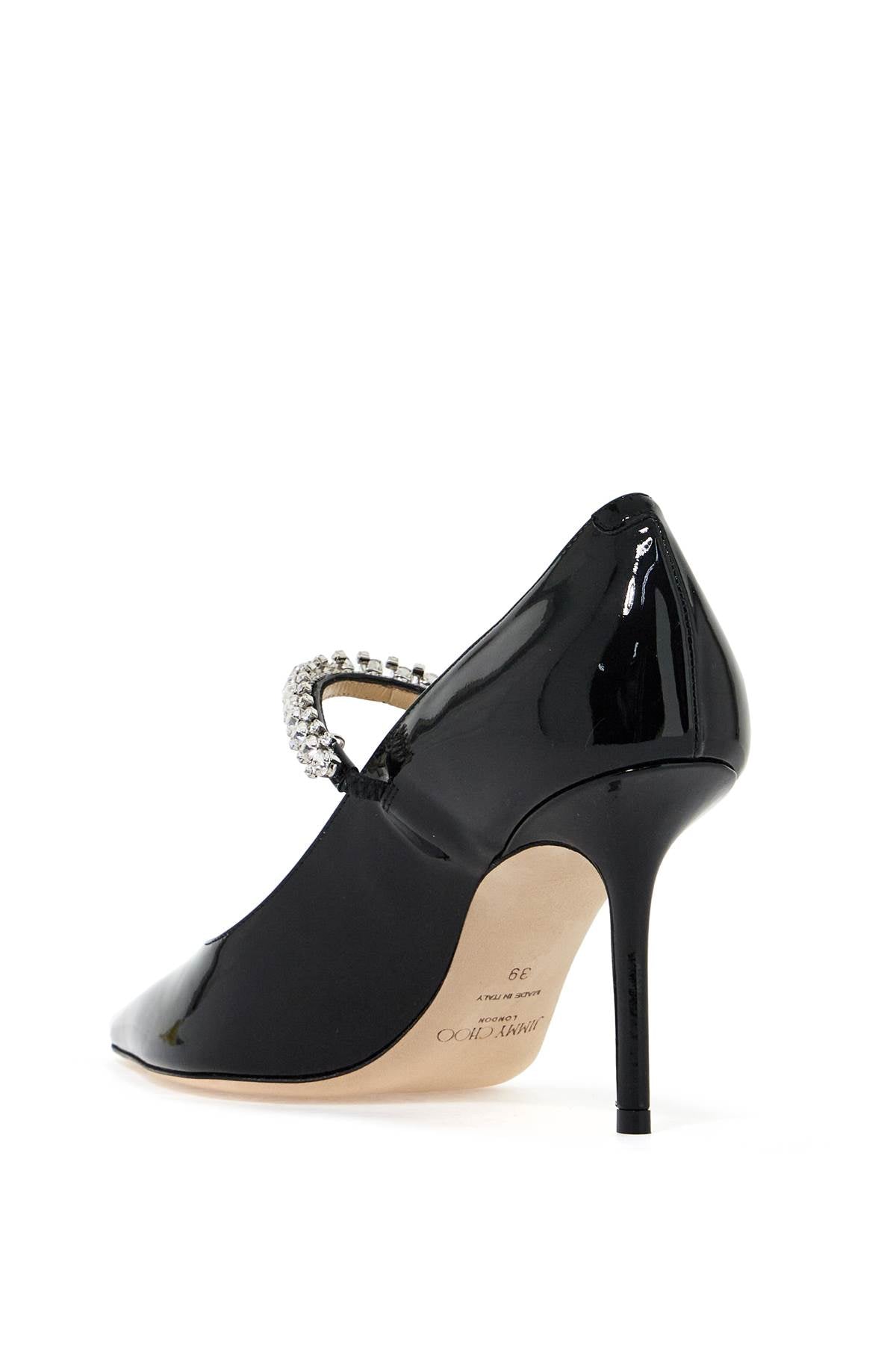 JIMMY CHOO Elegant Pointed Toe Pump 85 with Crystal Strap