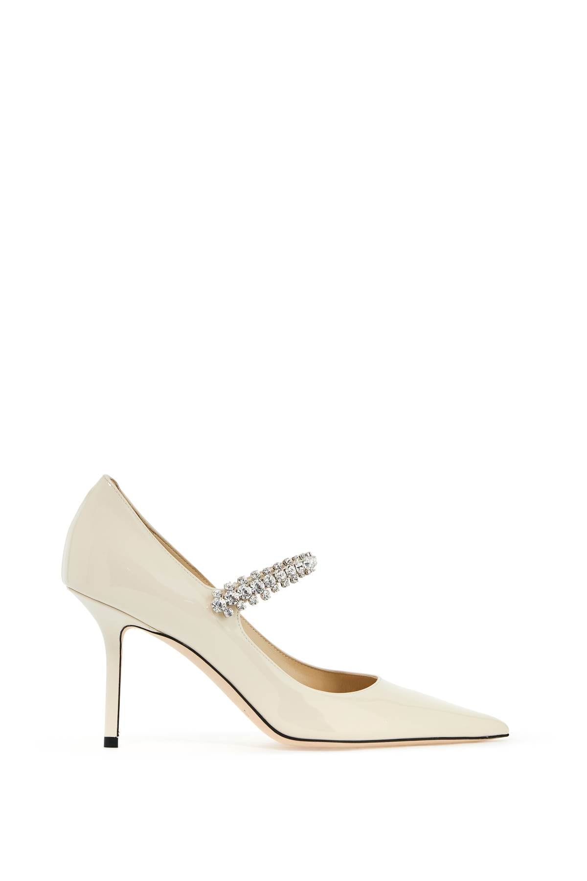 JIMMY CHOO Elegant Pointed Toe Pump 85 with Crystal Strap