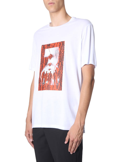 NEIL BARRETT Chaotic Subway Graphic T-Shirt for Men