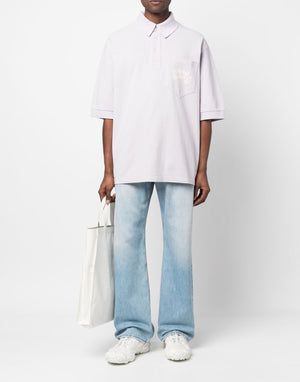 ACNE STUDIOS Oversized Bubble Logo Polo Shirt