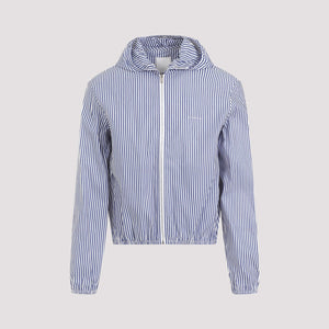 GIVENCHY Blue Shrunken Windbreaker Jacket for Men - SS24 Collection