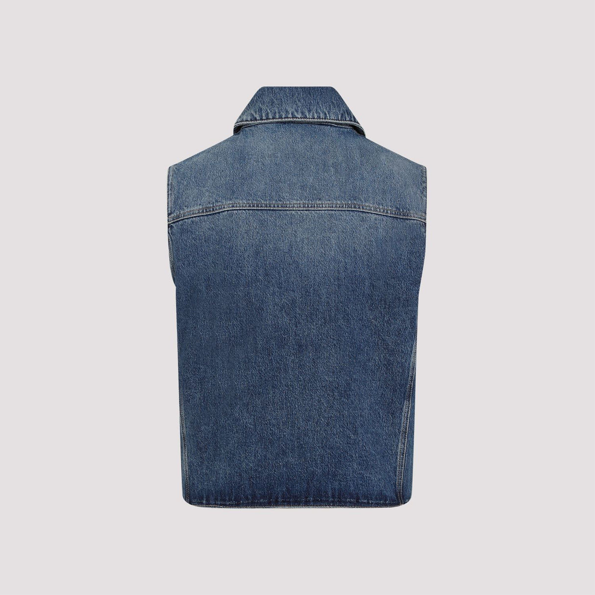 GIVENCHY Blue Denim Vest for Men