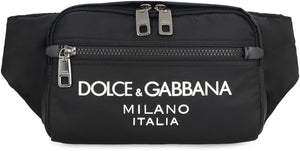 DOLCE & GABBANA Sporty Chic Canvas Belt Handbag