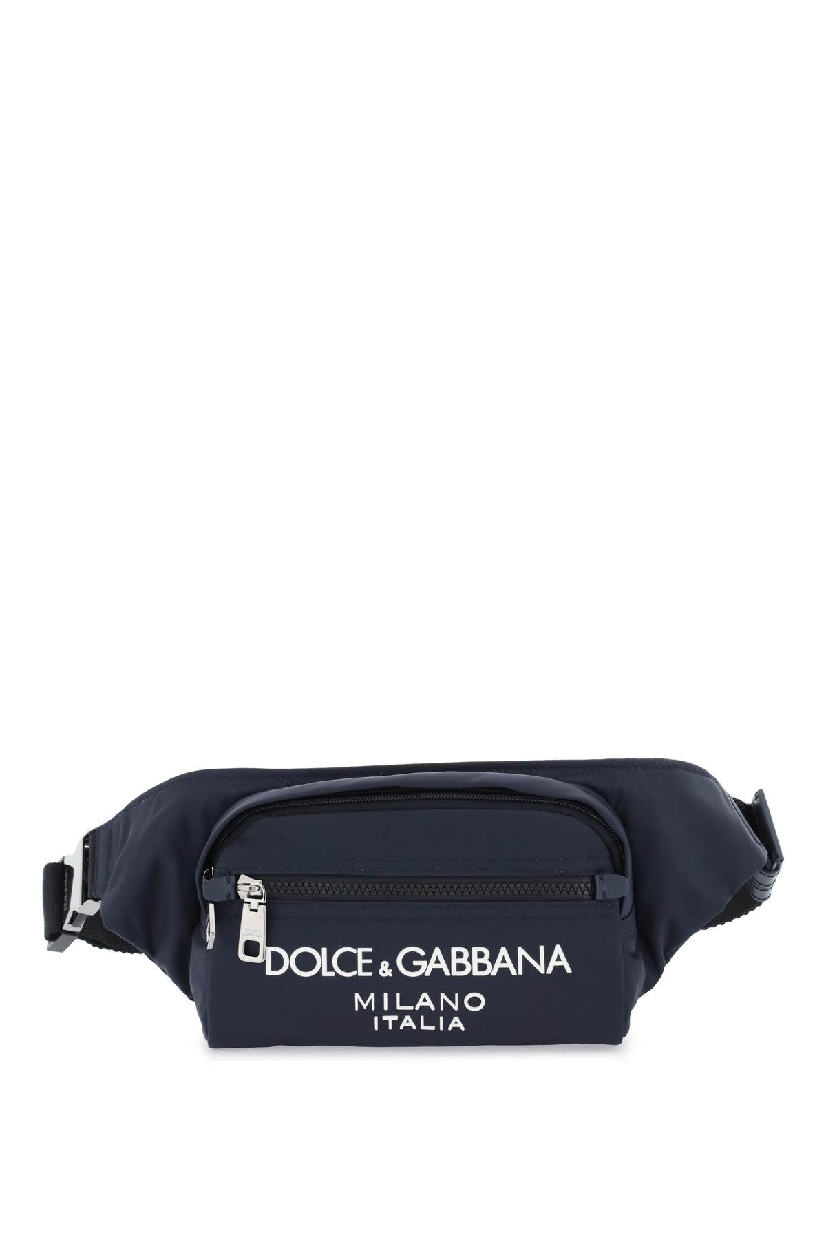 DOLCE & GABBANA Sporty Chic Canvas Belt Handbag