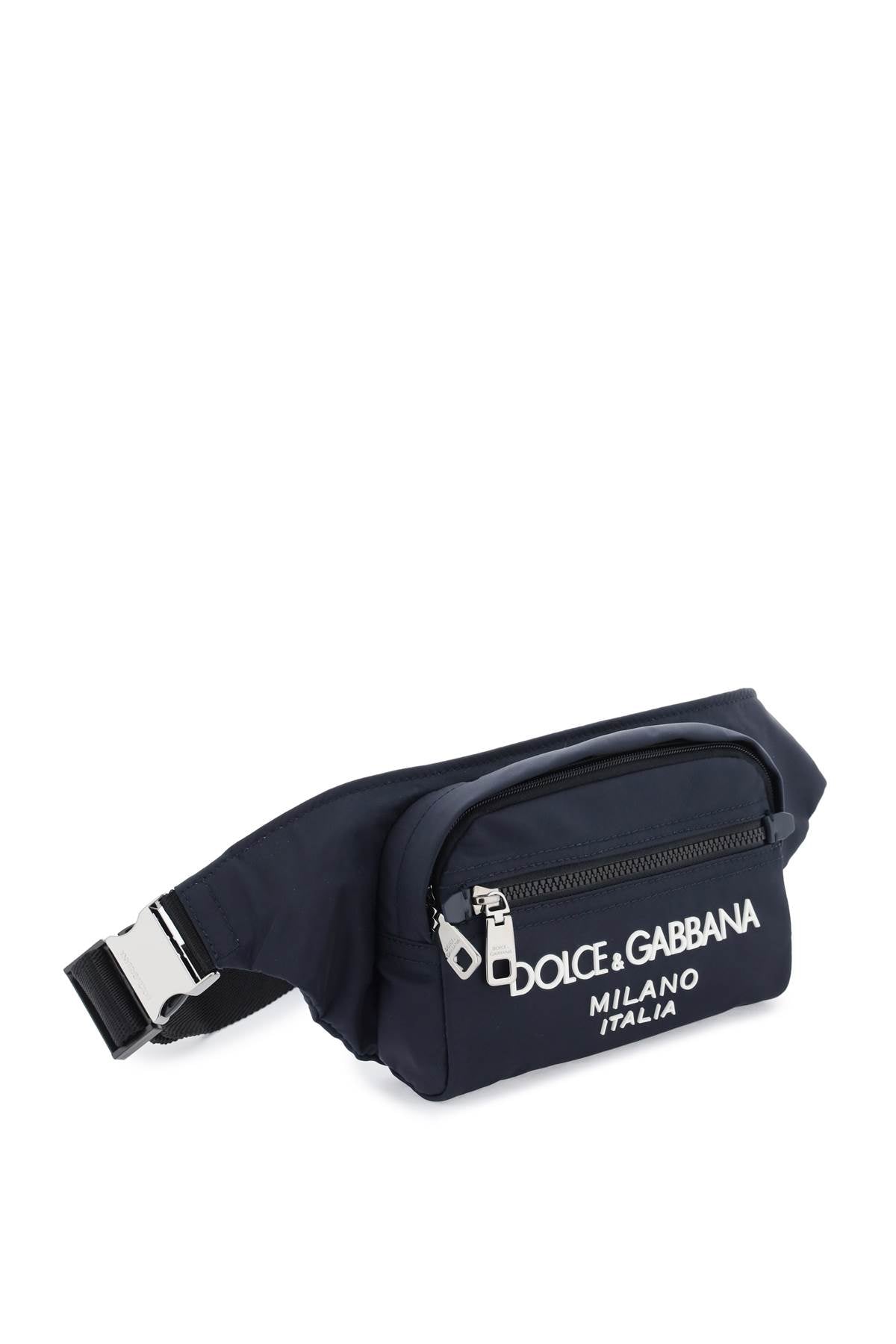 DOLCE & GABBANA Sporty Chic Canvas Belt Handbag