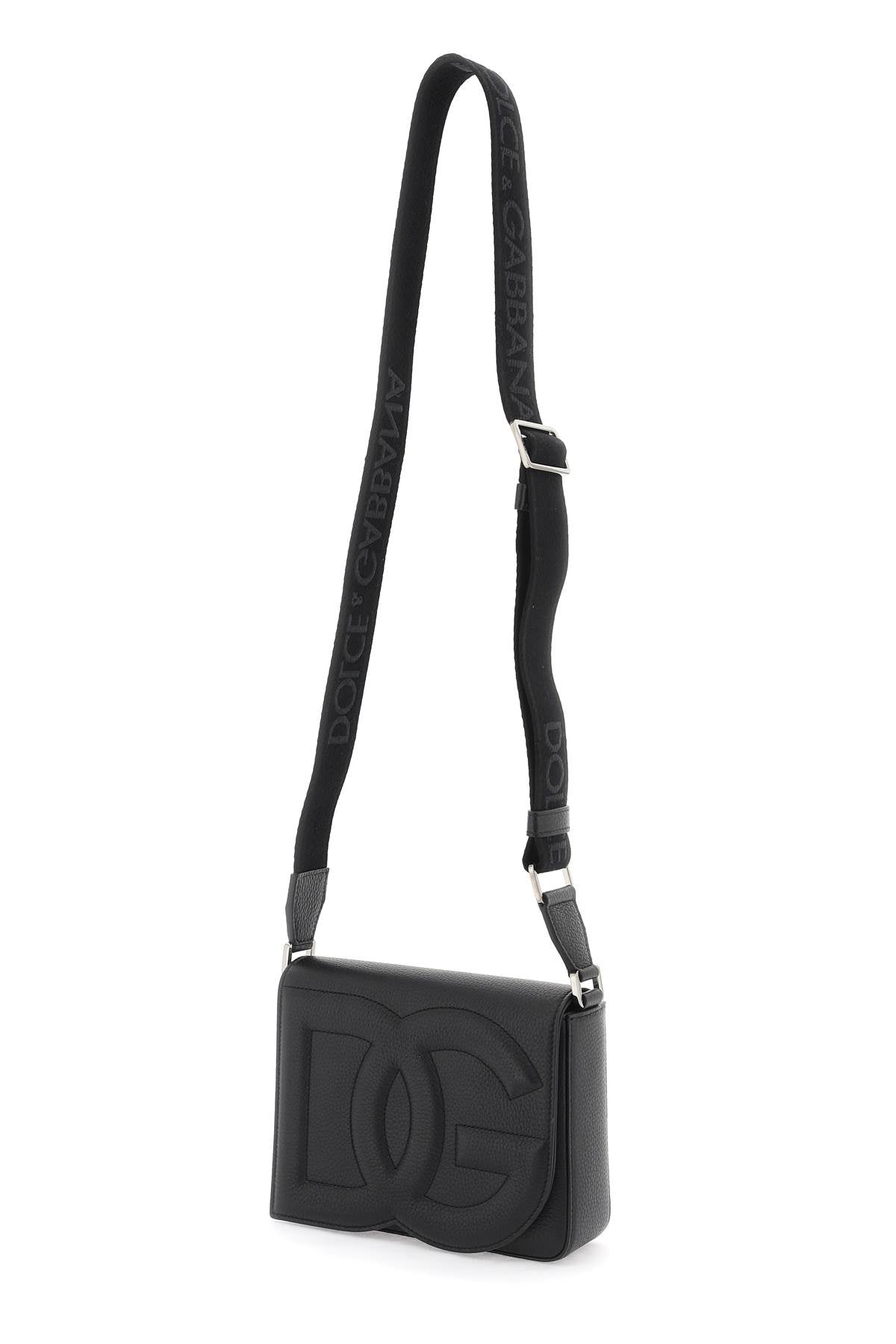 DOLCE & GABBANA Sleek Black Crossbody Bag for Men by Designer Duo