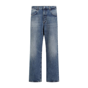 GIVENCHY Effortless Navy Denim Pants for Men