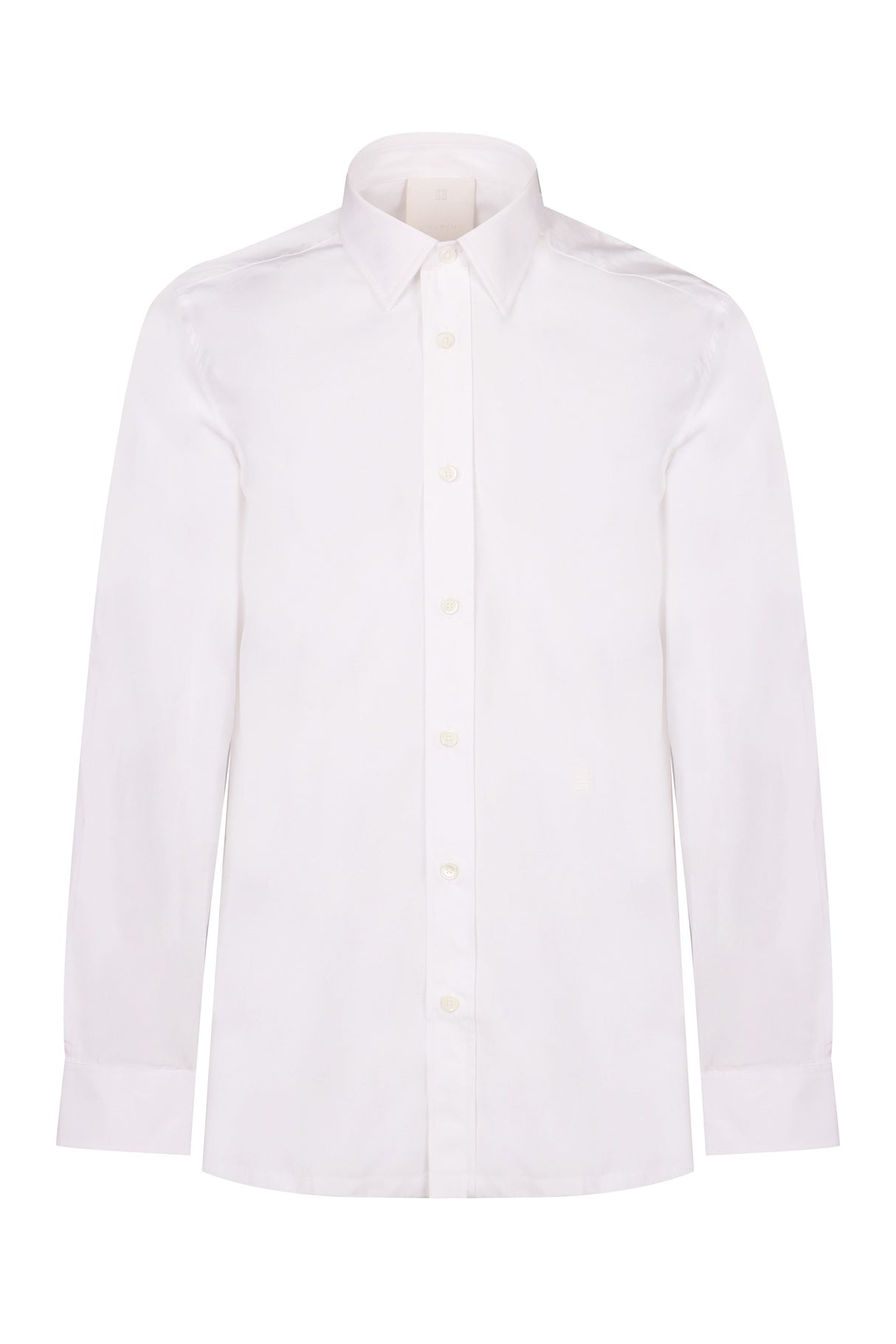 GIVENCHY Men's White Cotton Long Sleeve Shirt for SS24