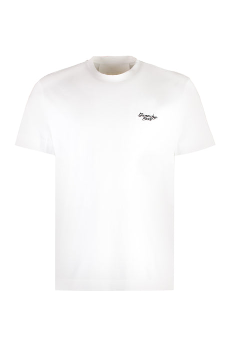 GIVENCHY Men's White Cotton T-Shirt for SS24